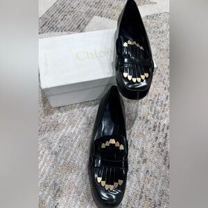 Vintage Chloe Black Leather Flats
